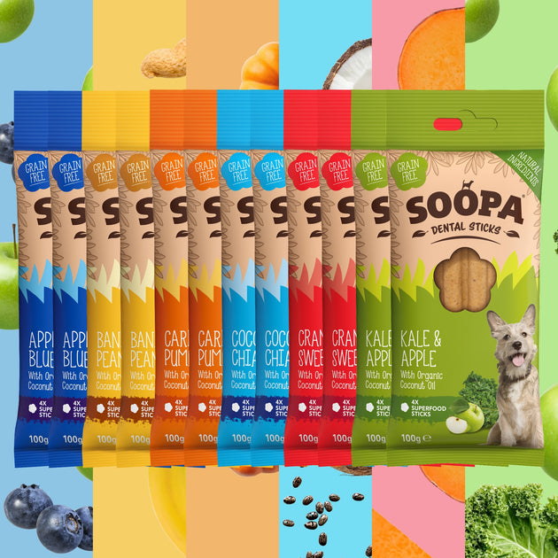 Mixed Dental Sticks 12 Pack Soopa Pets