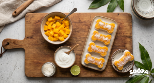 Tropical Mango & Coconut Frozen Dog Treats Recipe
