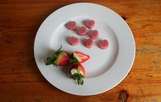DIY dog treats Strawberry Doggie Jellies