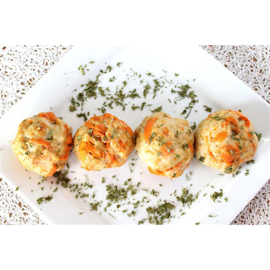 Thanksgiving Turkey, Sweet Potato and Pea Balls