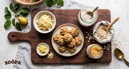 Pear & Ginger Soft Dog Cookies