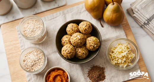 Pear & Pumpkin No-Bake Doggy Bites