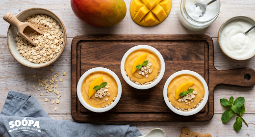 Mango & Oat Doggy Cheesecake Cups