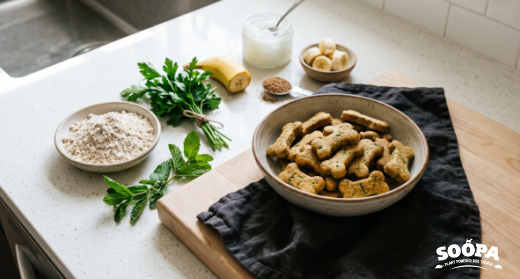 Vegan Fresh Breath Biscuits for Dogs