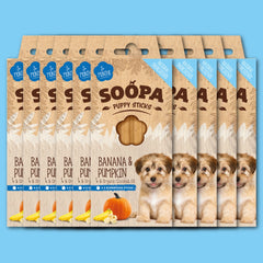 Banana & Pumpkin Dental Sticks for Puppies