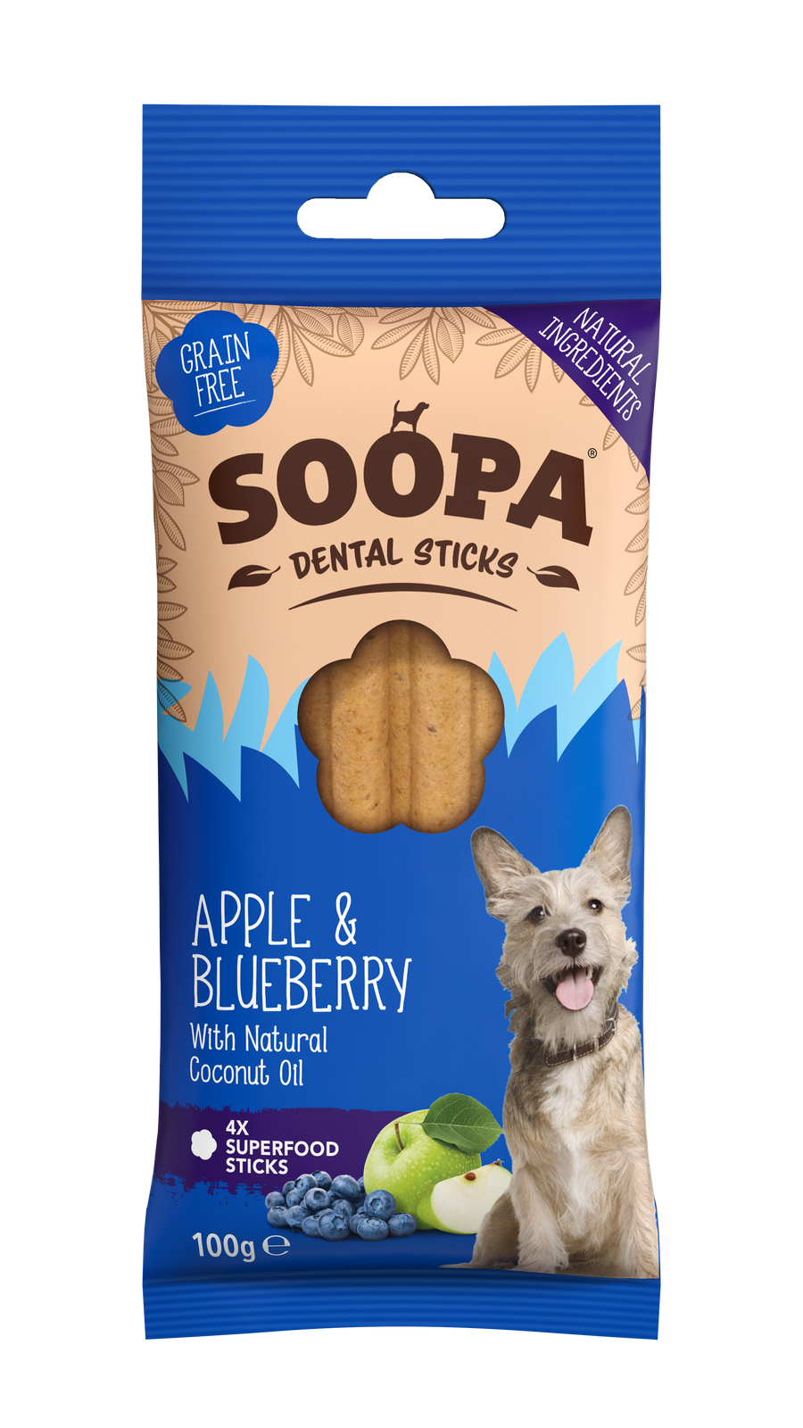 Apple & Blueberry Dental Sticks