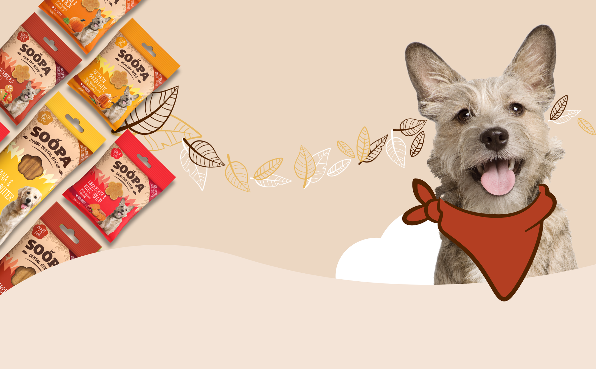 Natural treats
for happy, healthy
dogs