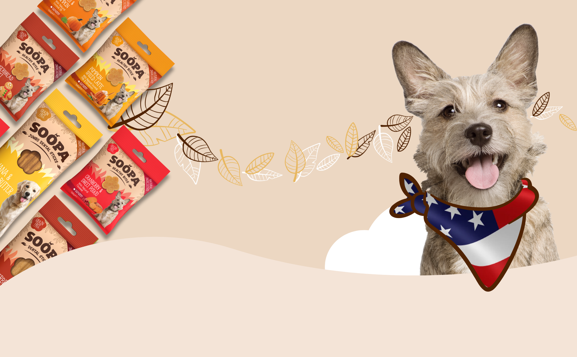 Natural treats
for happy, healthy
dogs