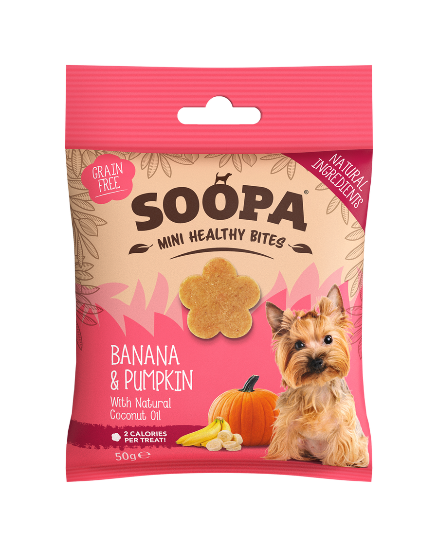 Banana & Pumpkin Healthy Bites for Mini Dogs