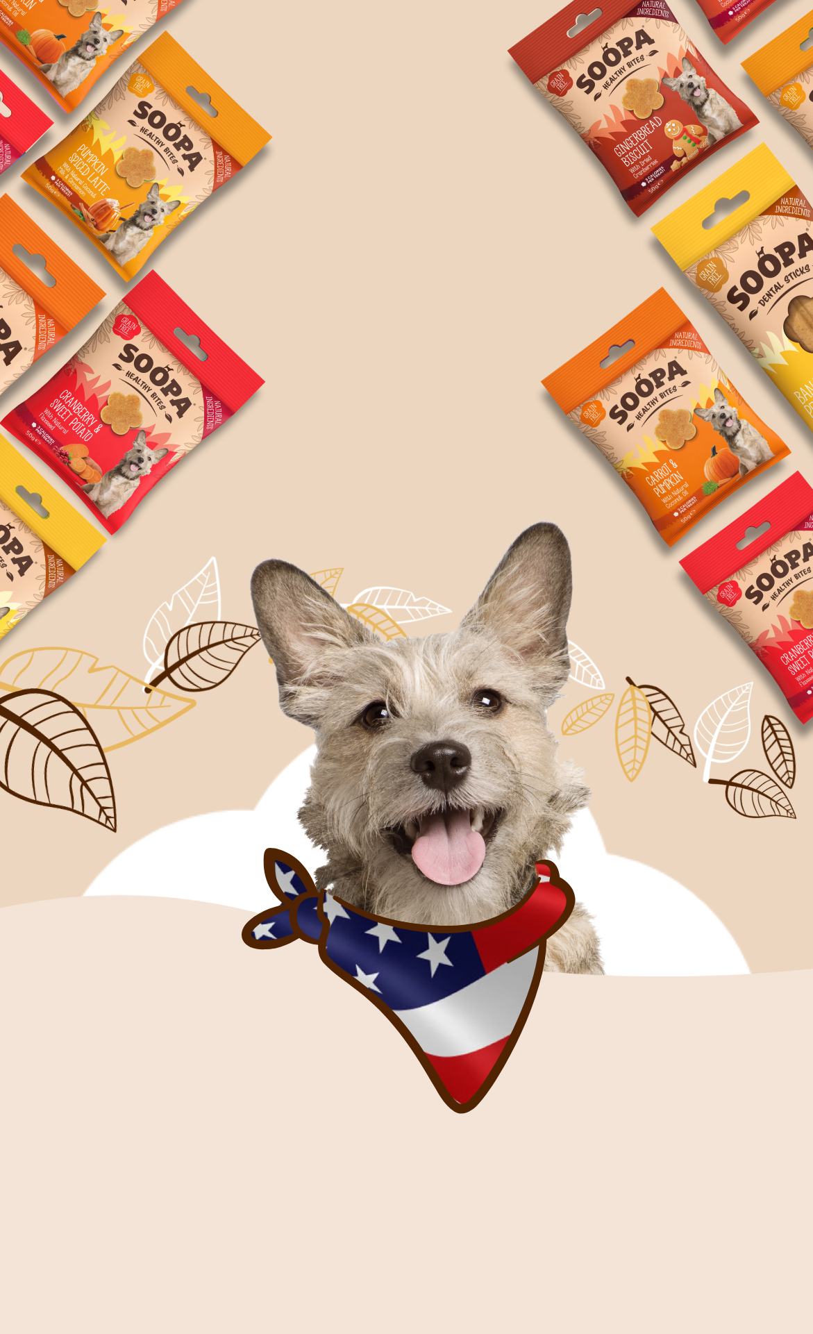 Natural treats
for happy, healthy
dogs