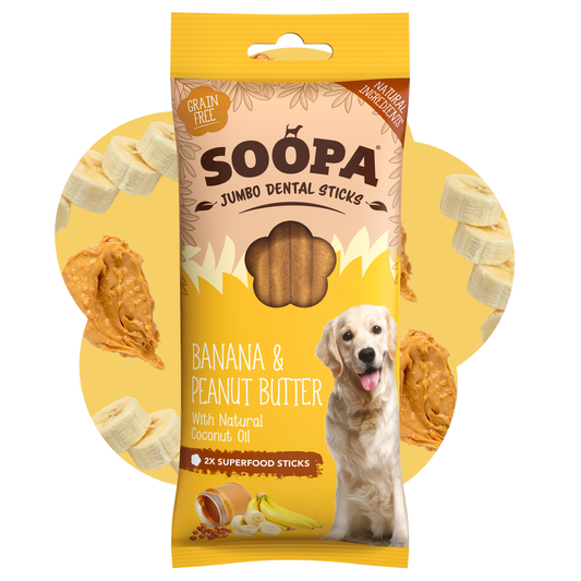 Banana & Peanut Butter Jumbo Dental Stick 170g