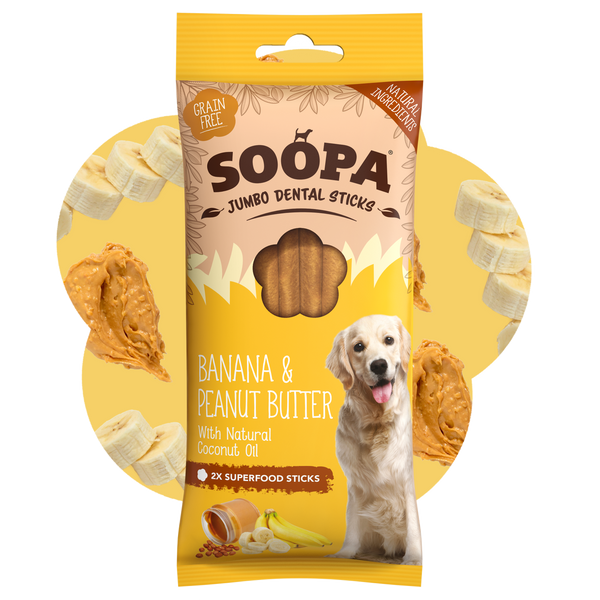 Banana & Peanut Butter Jumbo Dental Stick 170g