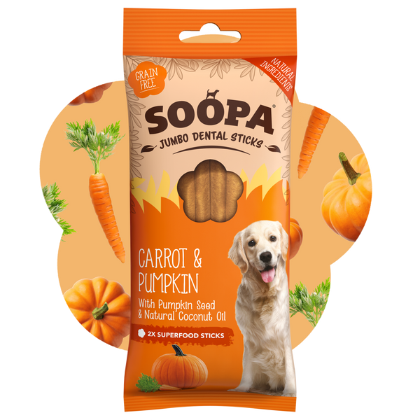 Carrot & Pumpkin Jumbo Dental Stick 170g