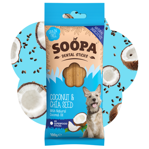 Coconut & Chia Seed Dental Sticks