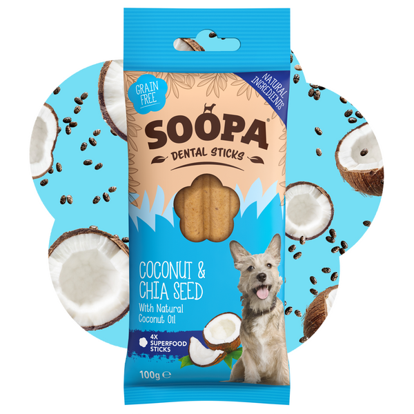 Coconut & Chia Seed Dental Sticks