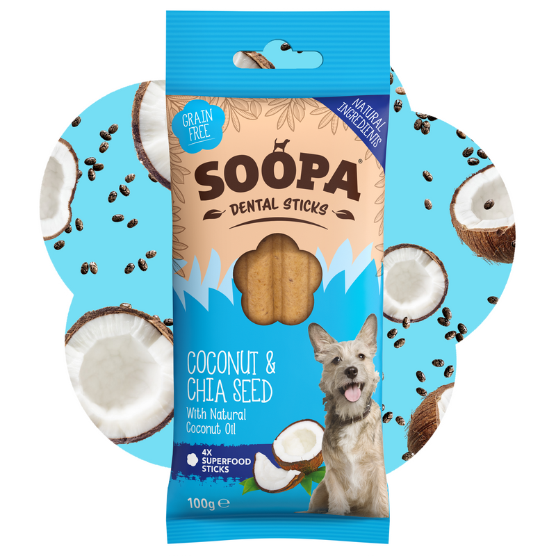 Coconut & Chia Seed Dental Sticks