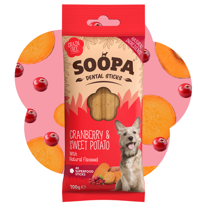 Cranberry & Sweet Potato Dental Sticks