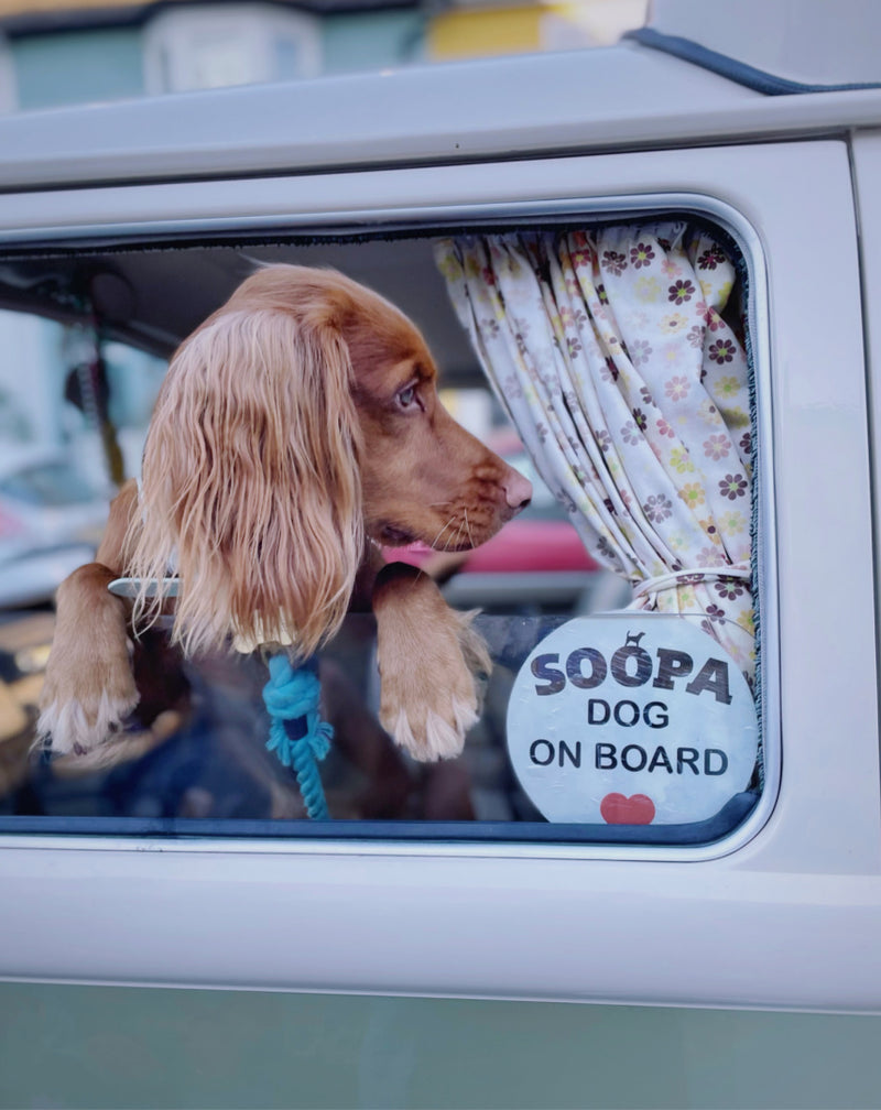 "Soopa Dog On Board" Car Decal